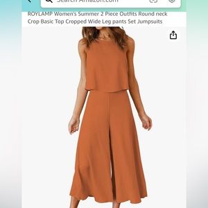 Roylamp 2 piece summer outfit . Sz XS Coral color